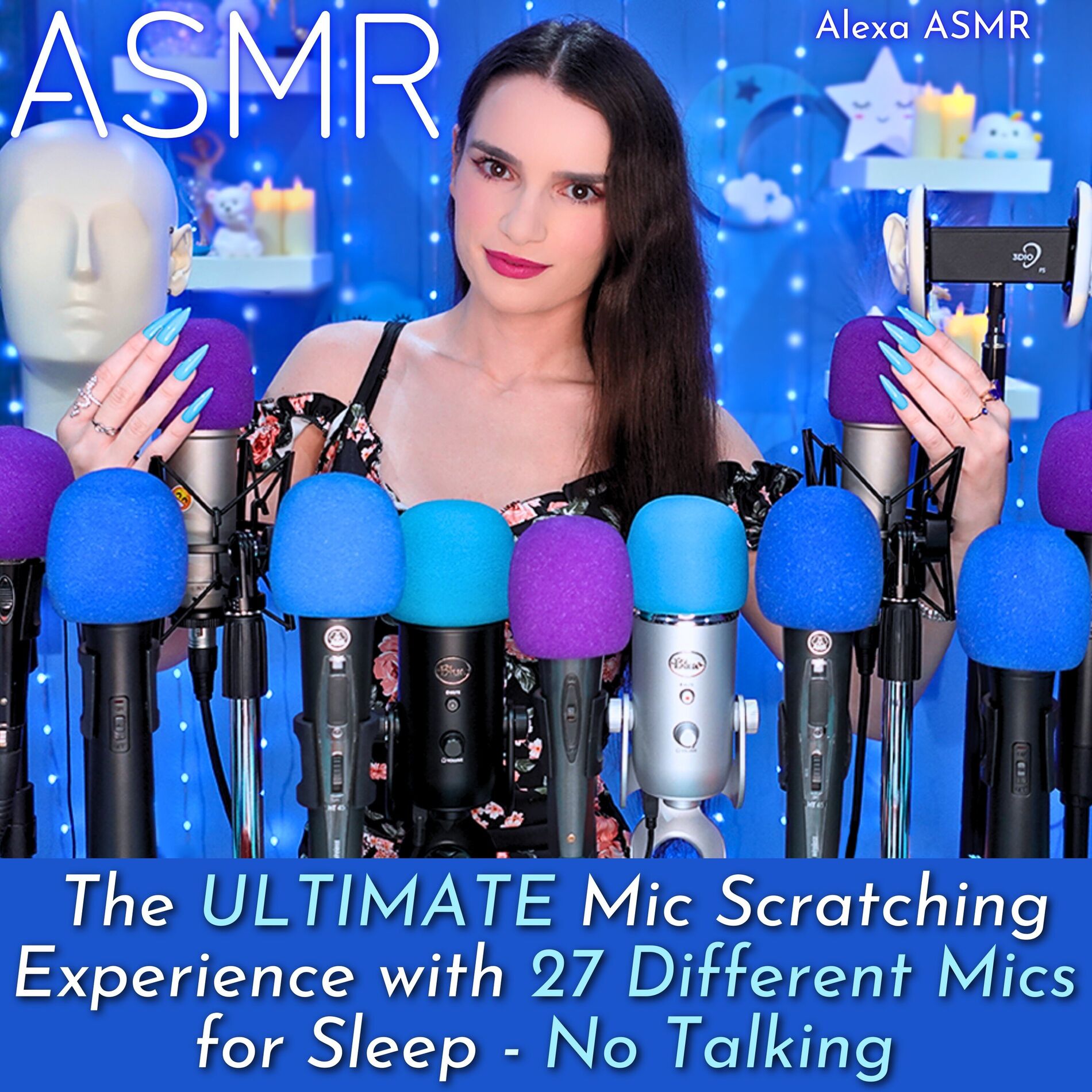 Album cover of ASMR The ULTIMATE Mic Scratching Experience with 27 Different Mics for Sleep - No Talking