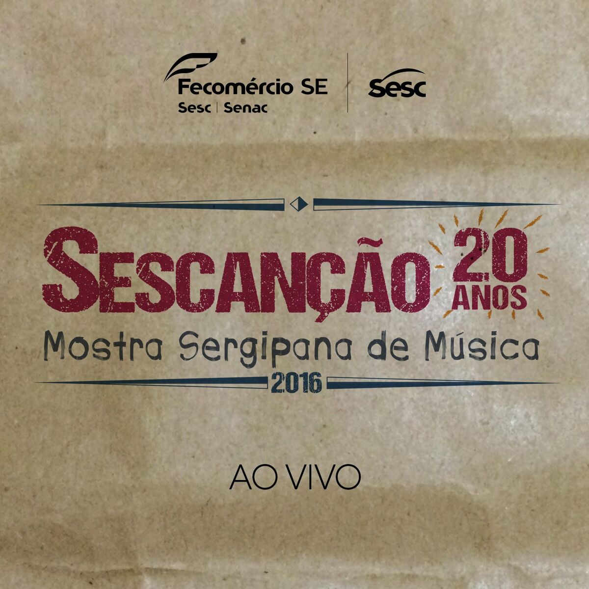 Album cover of Sescanção 20 Anos: Mostra Sergipana de Música (Ao Vivo)