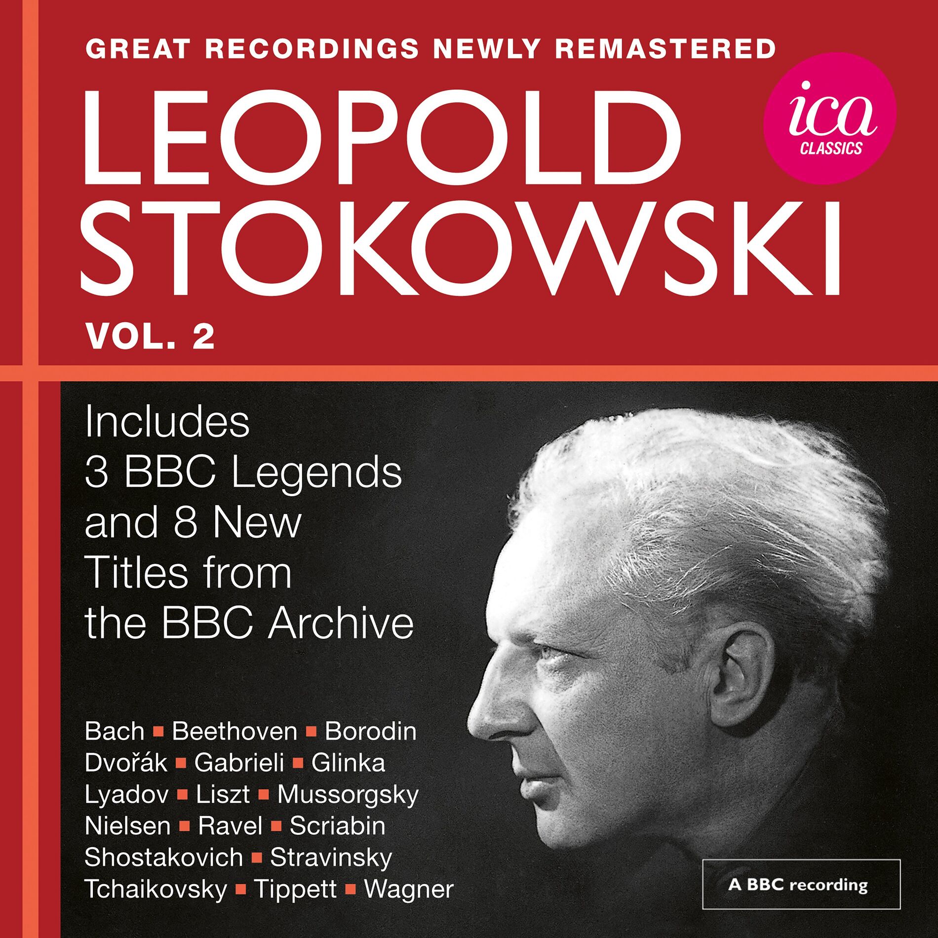 Album cover of Leopold Stokowski: Great Recordings from the BBC Legends Archive, Vol. 2 (Live)