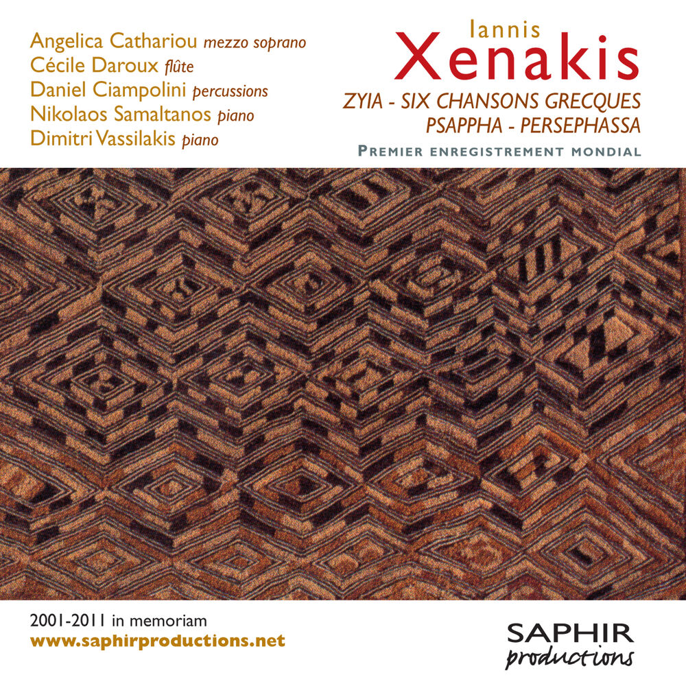 Picture of Iannis Xenakis: Zyia - Six chansons grecques - Psappha - Persephassa