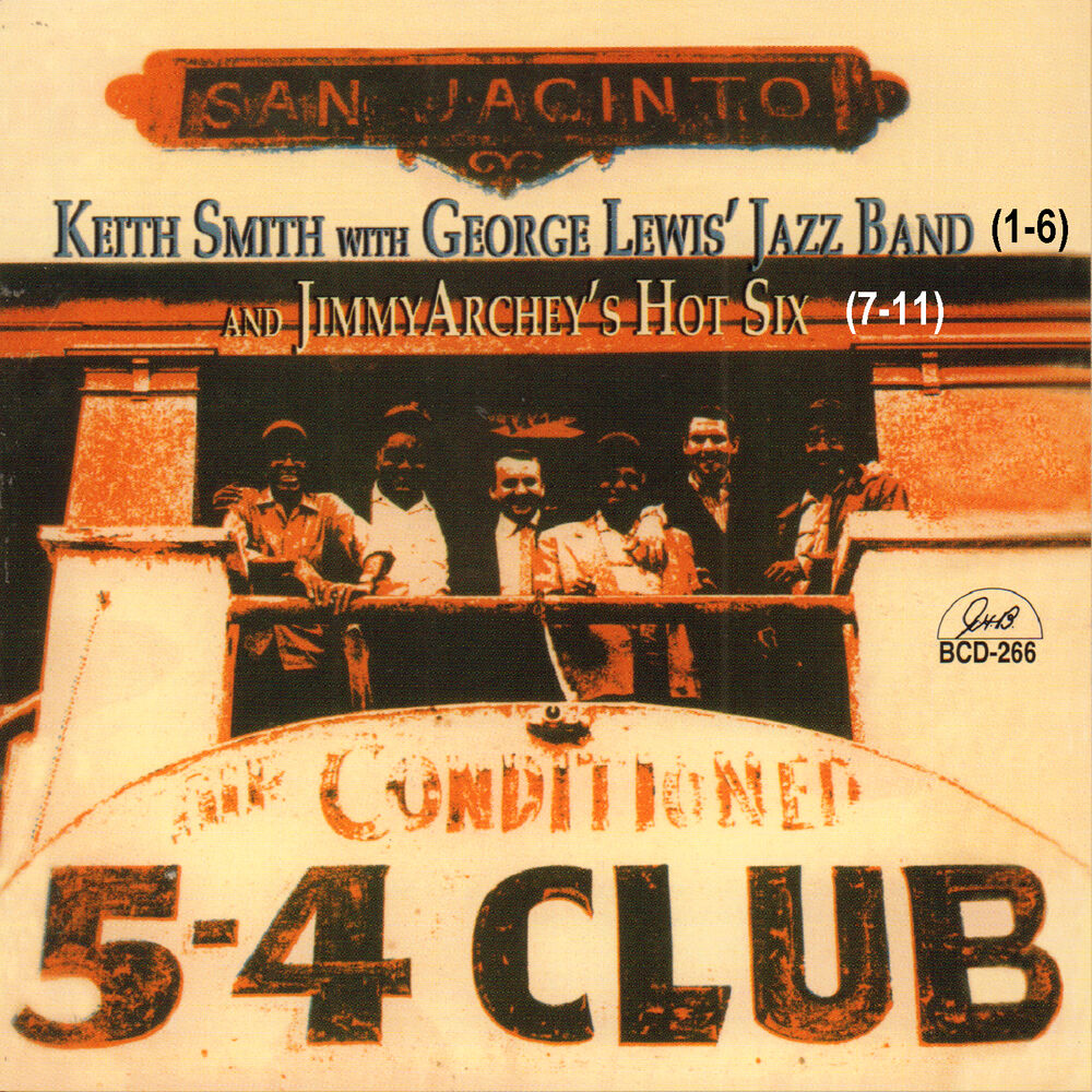 Picture of Keith Smith with George Lewis' Jazz Band and Jimmy Archey's Hot Six