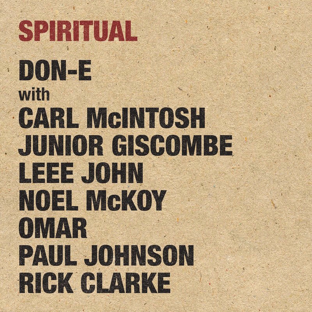 Album cover of Spiritual (feat. Carl MacIntosh, Junior Giscombe, Leee John, Noel McKoy, Omar, Paul Johnson and Rick Clarke)