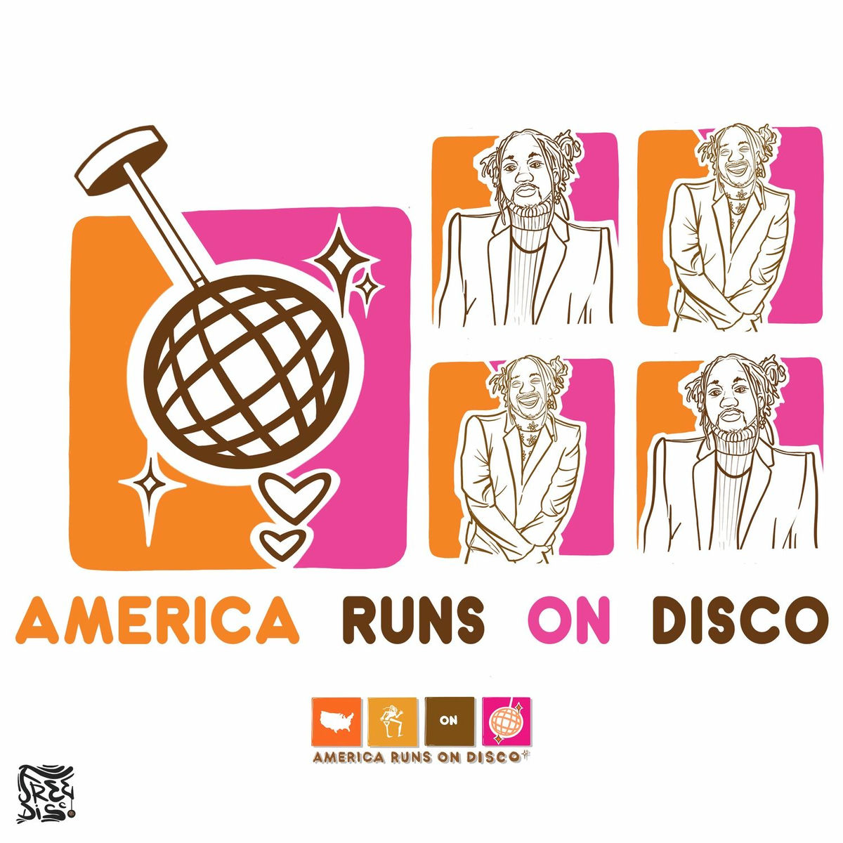 Album cover of AMERICA RUNS ON DISCO
