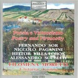 Cover of Sor, Paganini, Villa Lobos and Solbiati: Poetry and Virtuosity