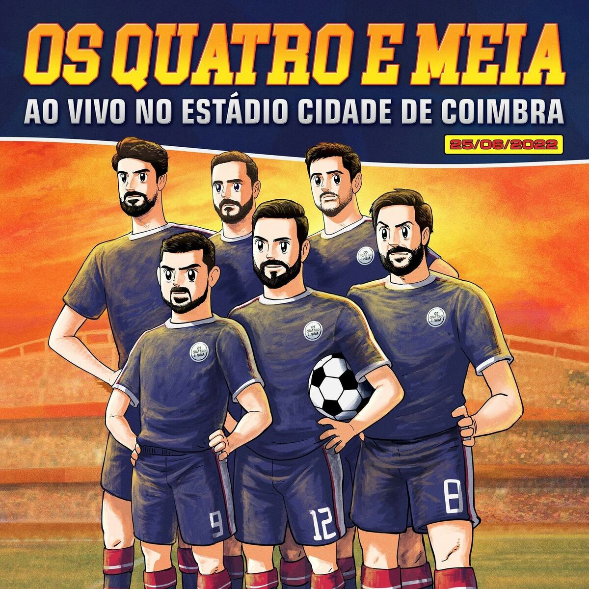 Album cover of Os Quatro e Meia - Ao Vivo no Estádio Cidade de Coimbra