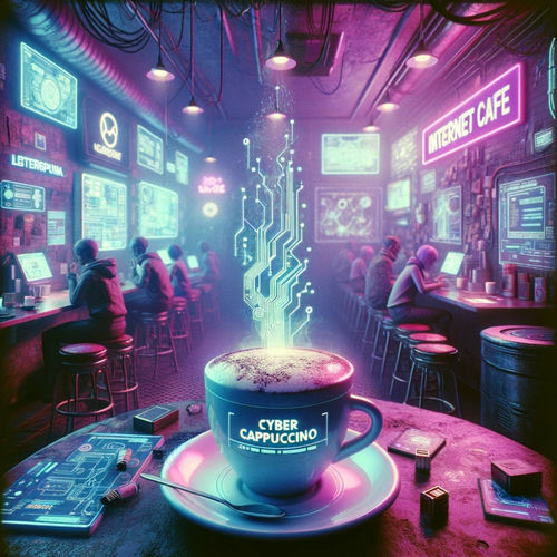 Cyber Cappuccino: Lofi Internet Cafe
