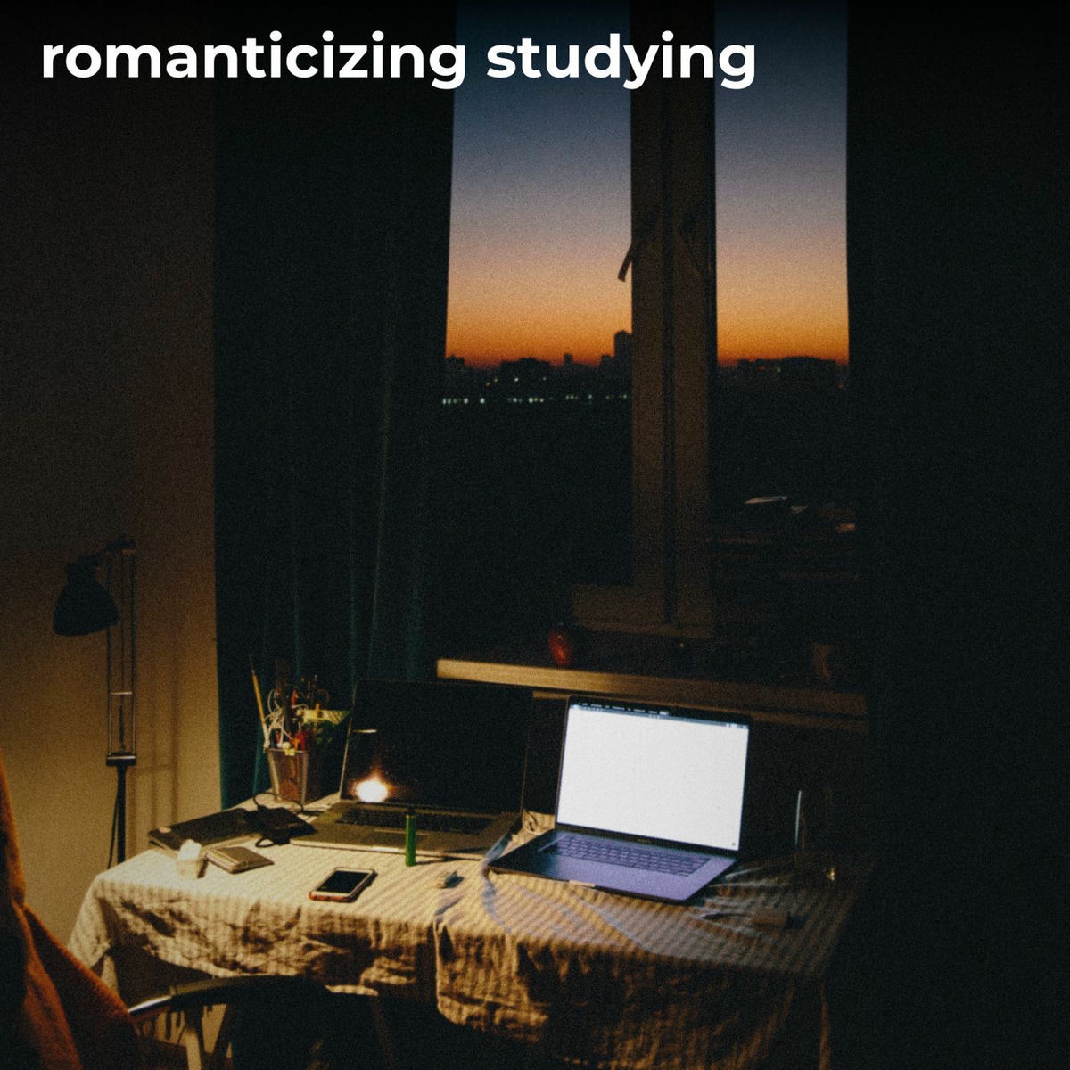 Album cover of romanticizing studying