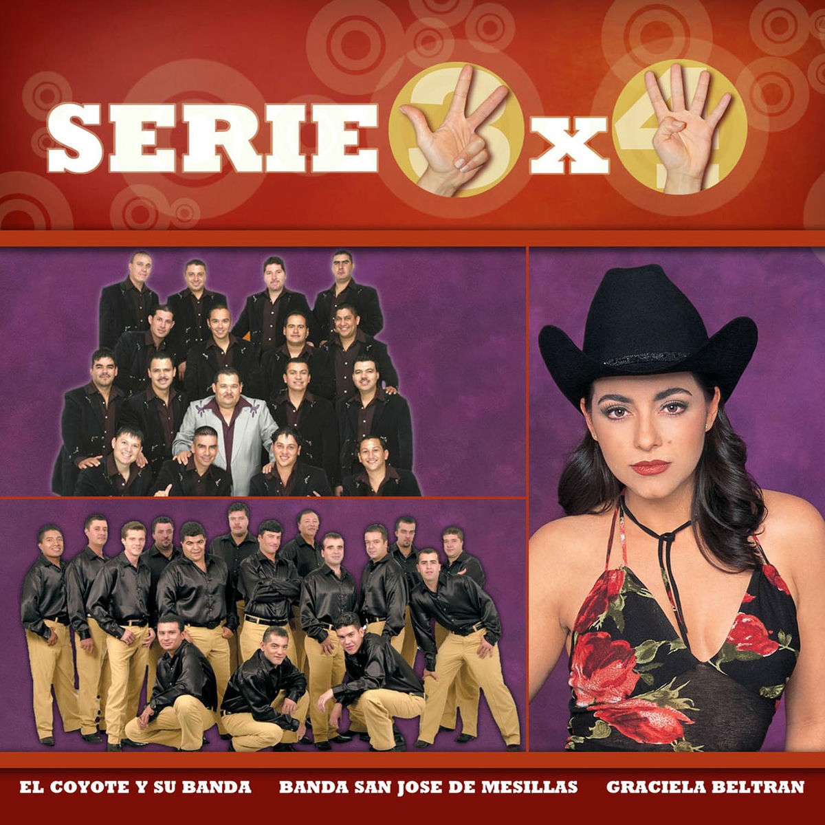 Album cover of Serie 3X4 (Coyote, Graciela Beltran, Banda San Jose De Mesillas)