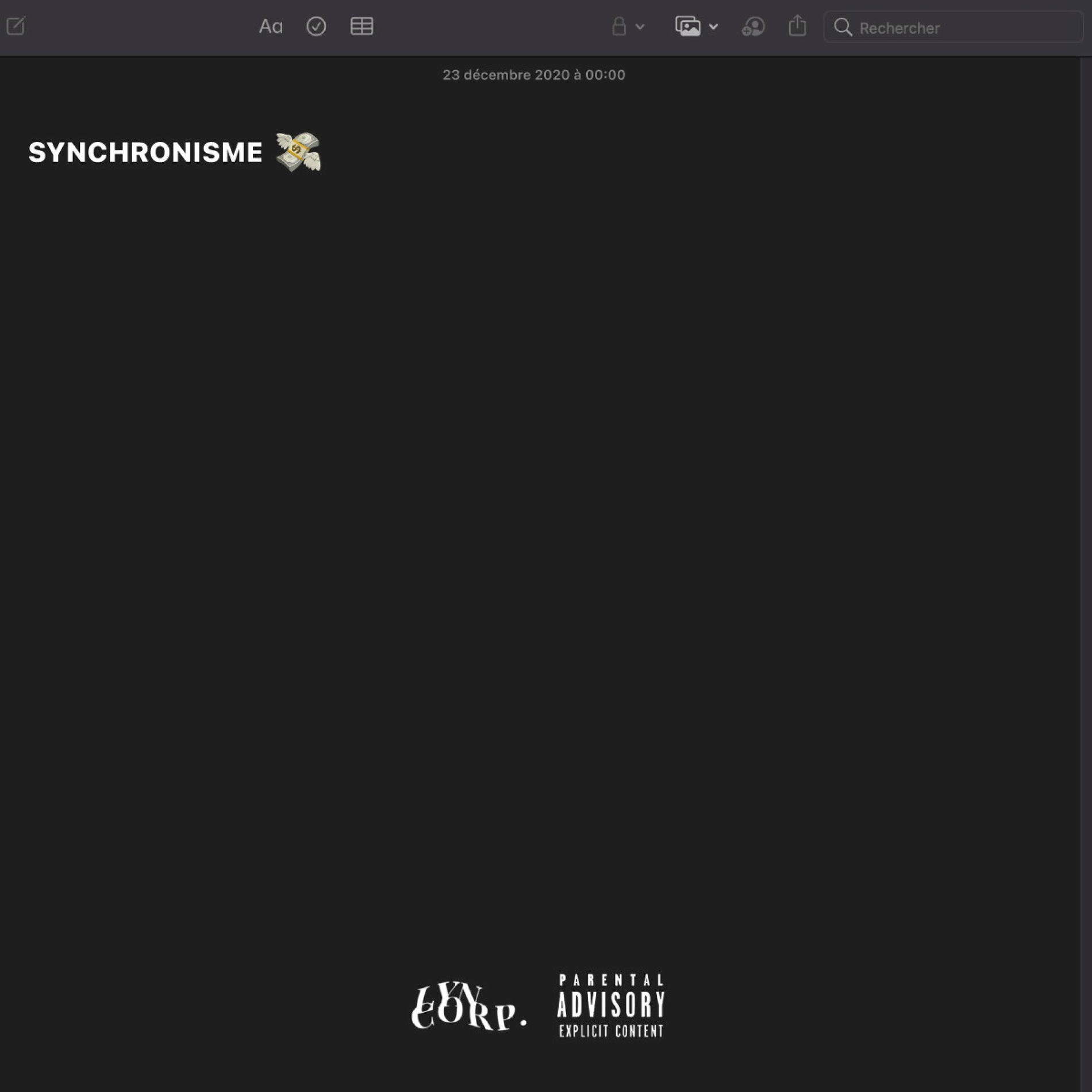 Album cover of Synchronisme