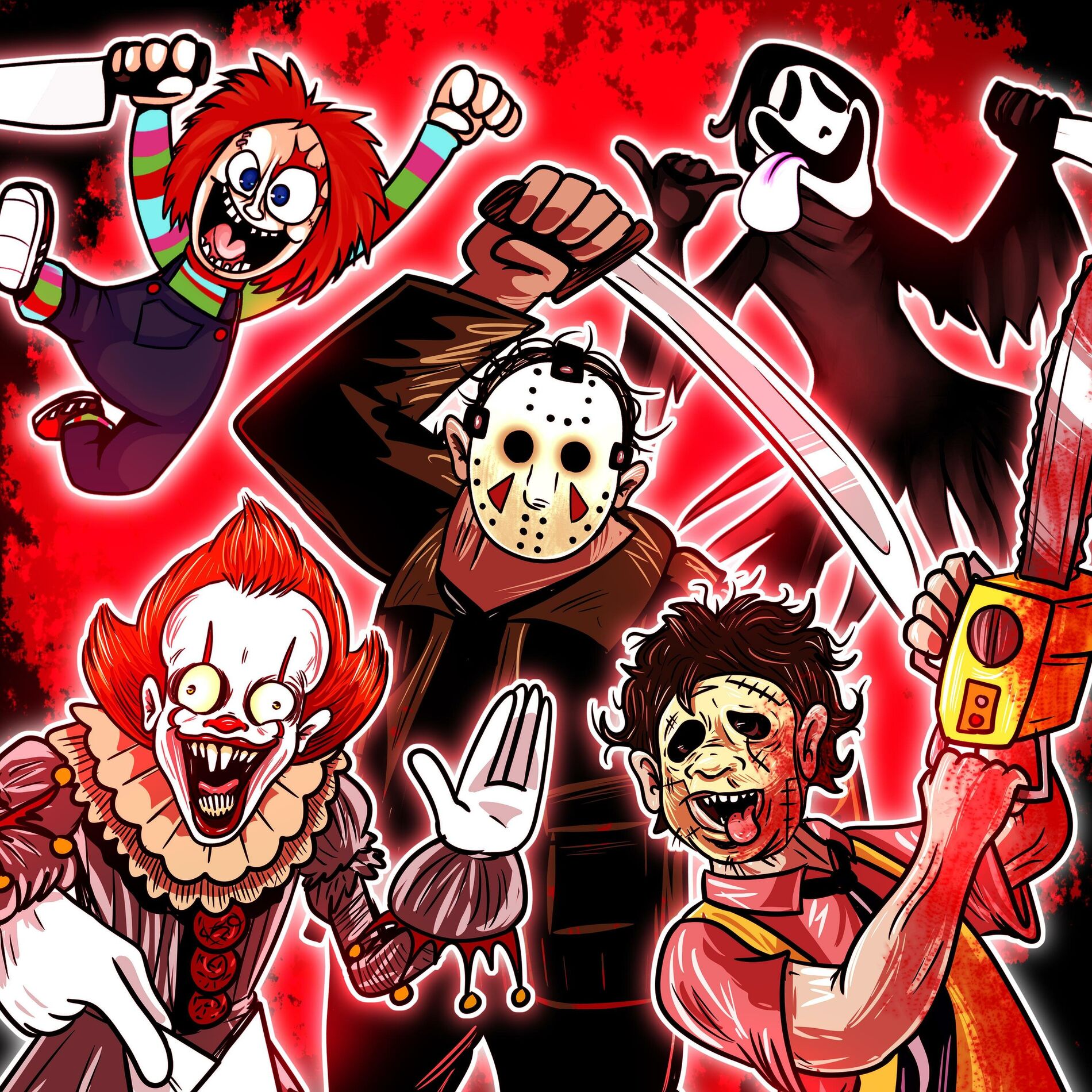 Album cover of Slasher Rap Cypher (feat. Freeced, Omega Sparx, LIME KING, Politicess, Drip$tick, The Kevin Bennett, Connor Quest!, littleflecks &