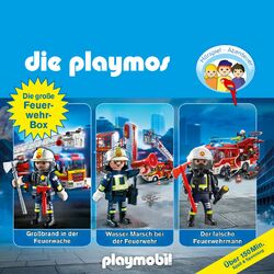 Cover of Die große Feuerwehr-Box, Folgen 42, 57, 62 (Das Original Playmobil Hörspiel)