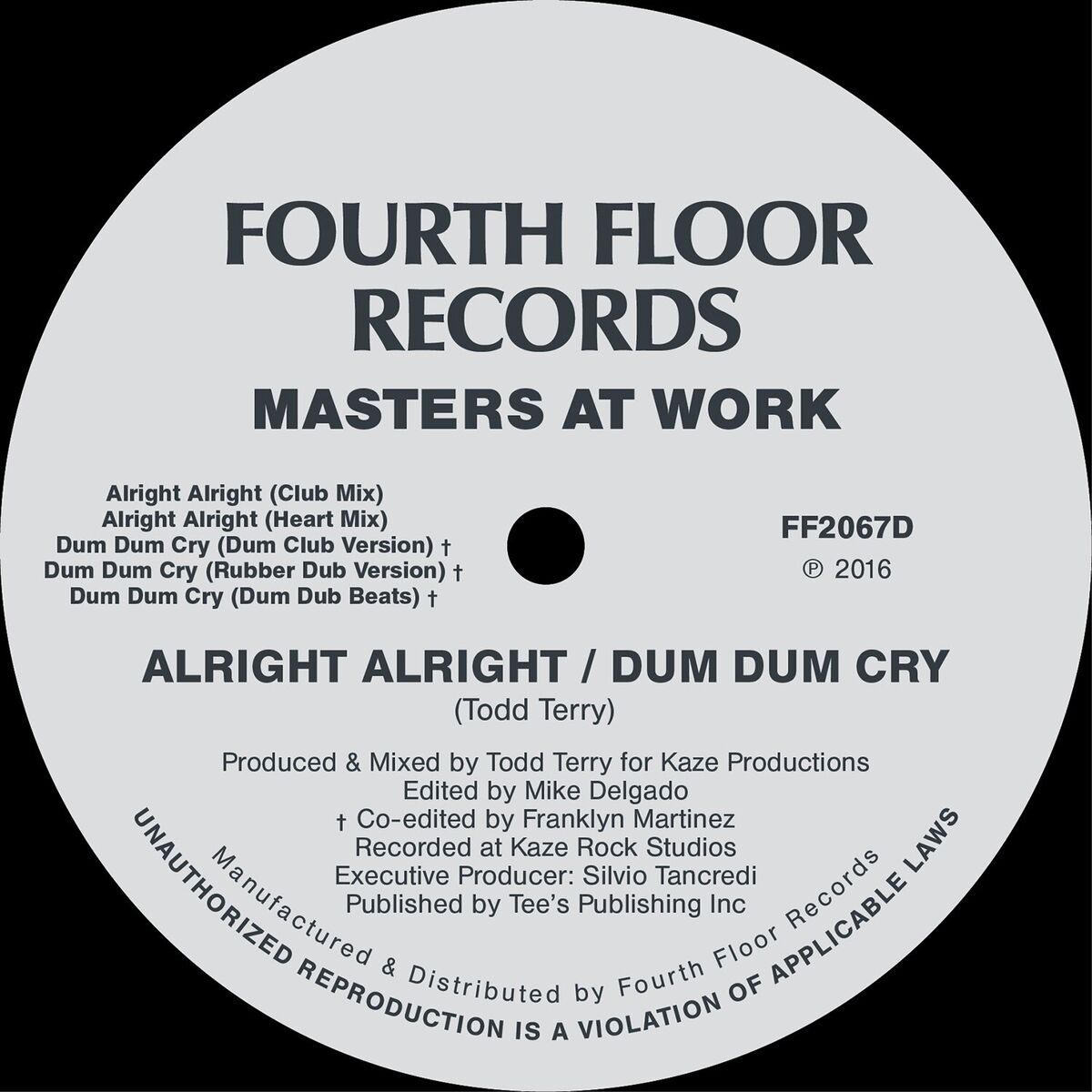 Album cover of Alright Alright / Dum Dum Cry
