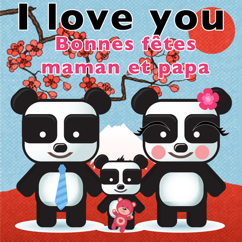Picture of I love you, je t'aime maman papa