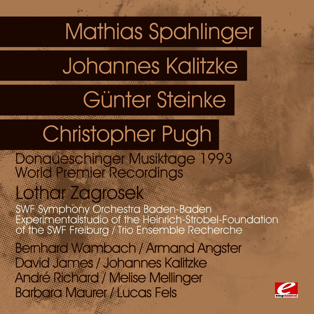 Picture of Donaueschinger Musiktage 1993 - World Premier Recordings (Digitally Remastered)