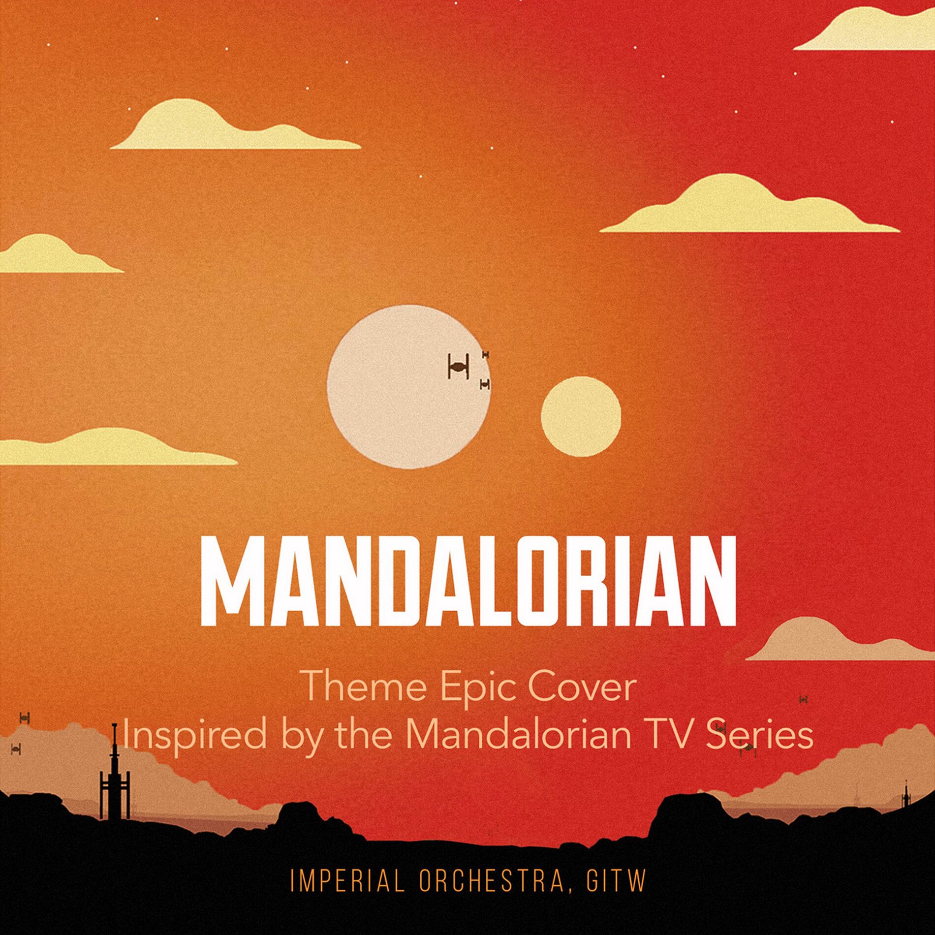 Album cover of Mandalorian. Theme Epic Cover. Inspired by the Mandalorian TV Series