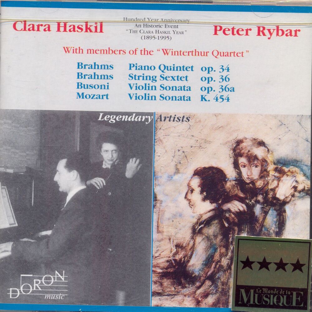 Picture of Clara Haskil & Peter Rybar: Brahms, Busoni, Mozart