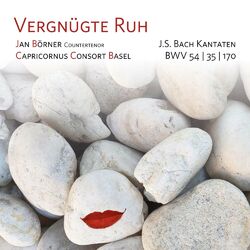 Cover of Vergnügte Ruh (Solokantaten für Alt von Johann Sebastian Bach, BWV 54, 35 und 170)
