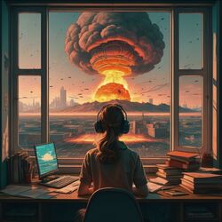Cover of Oppenheimer lofi mix