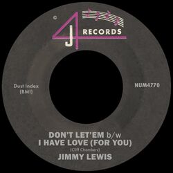 Cover of Don't Let'Em / I Have Love (For You)