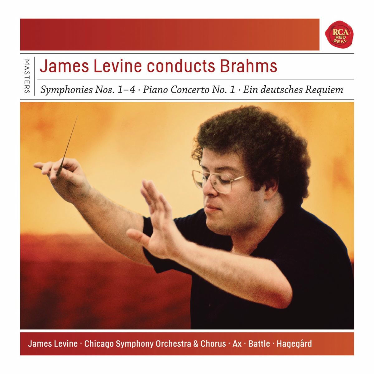 Album cover of James Levine conducts Brahms - Sony Classical Masters