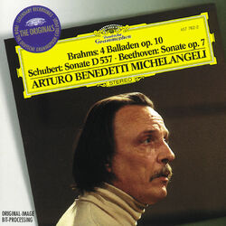 Cover of Brahms: 4 Ballades / Schubert: Sonata D537 / Beethoven: Sonata No.4