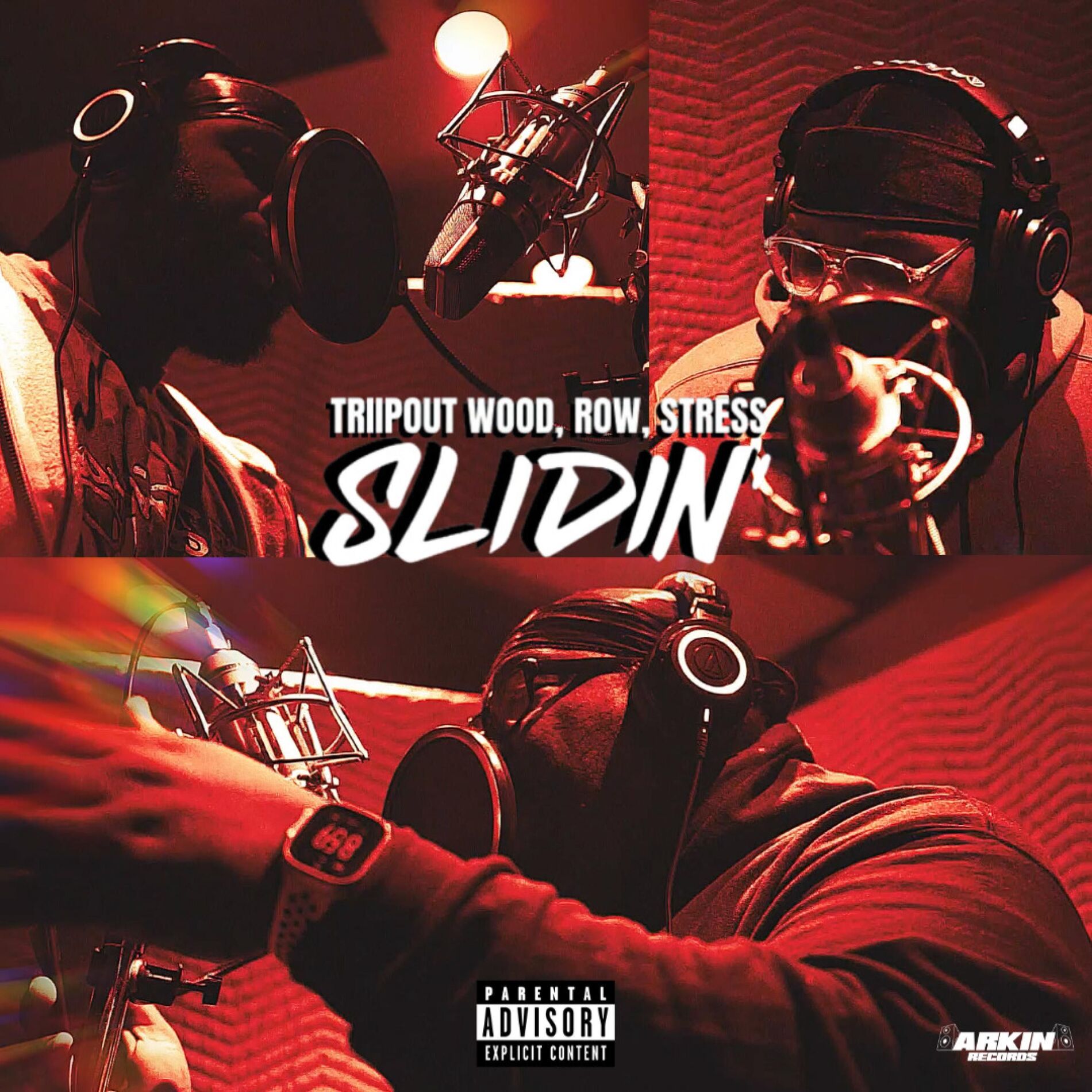Album cover of Slidin' (feat. Triipout Wood, Row & Stress)