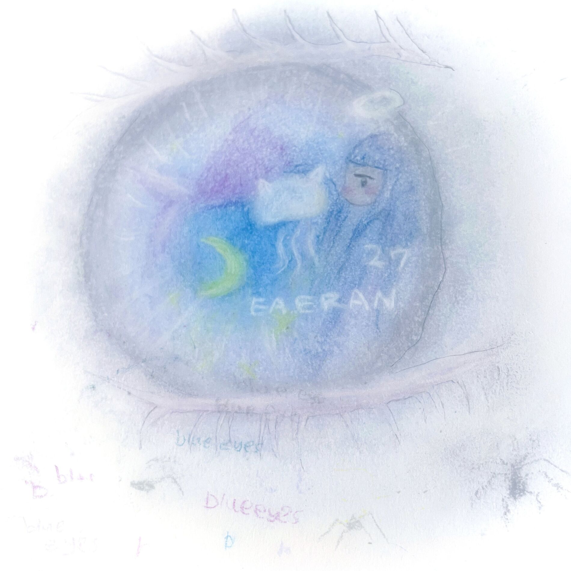 Album cover of blue eyes (feat. EAERAN & Frozy)