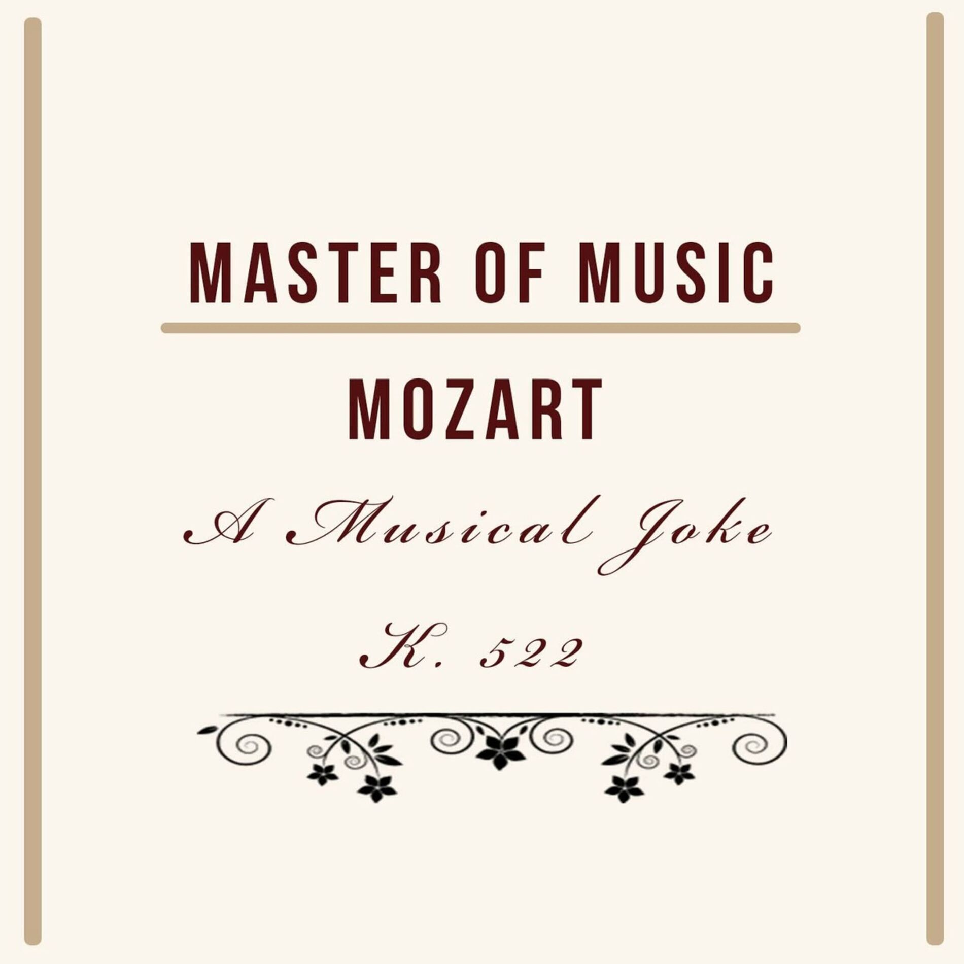 Album cover of Master of Music, Mozart