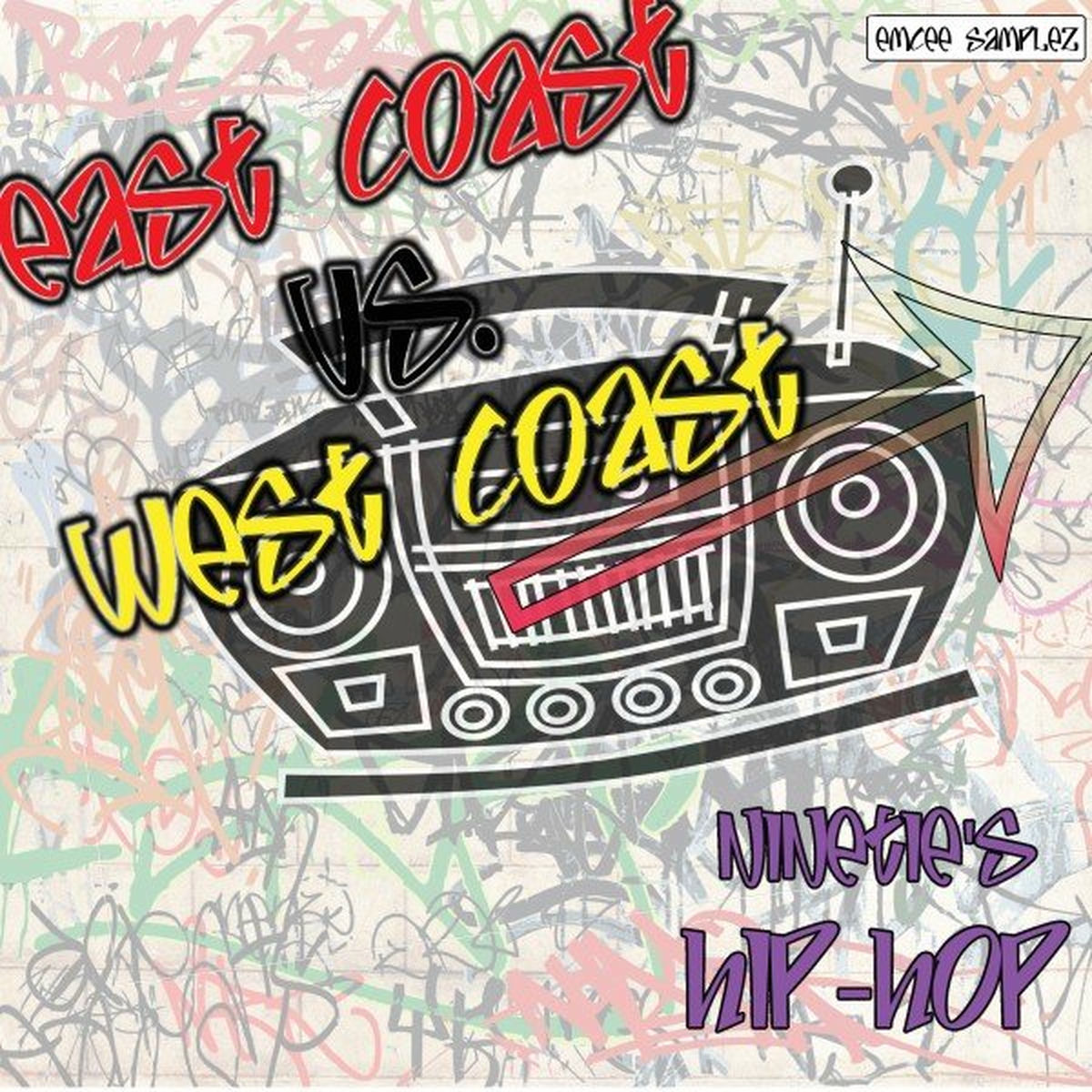 Album cover of East Coast vs. West Coast: 90's Hip Hop