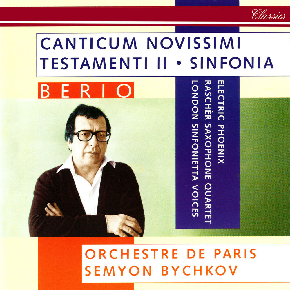 Picture of Berio: Sinfonia; Canticum Novissimi Testamenti II