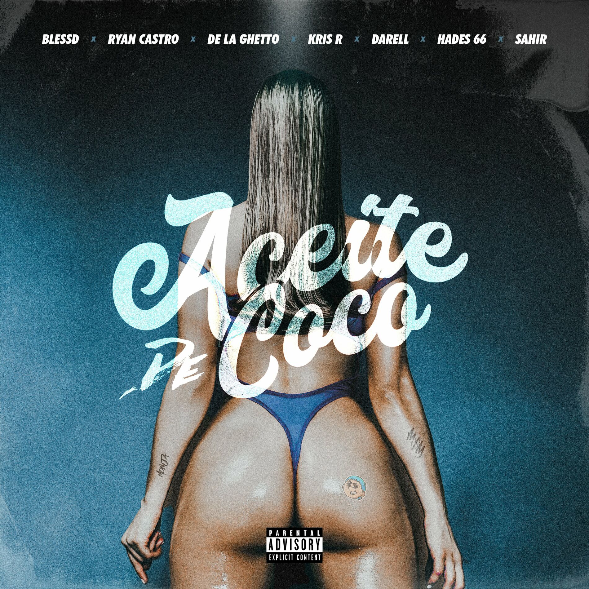 Album cover of ACEITE DE COCO (feat. Ryan Castro, De La Ghetto, Darell, Sahir, Hades66, Kris R.)