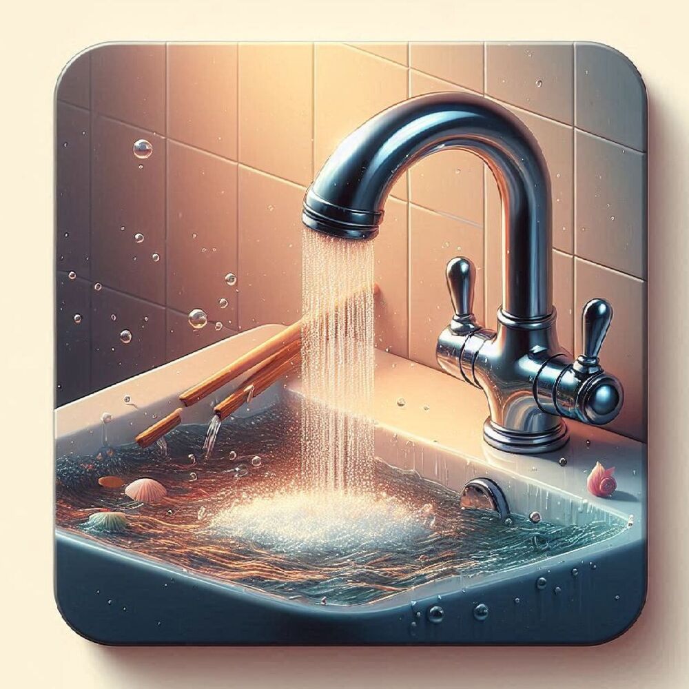 Picture of Water Falling into the Bathing Basin