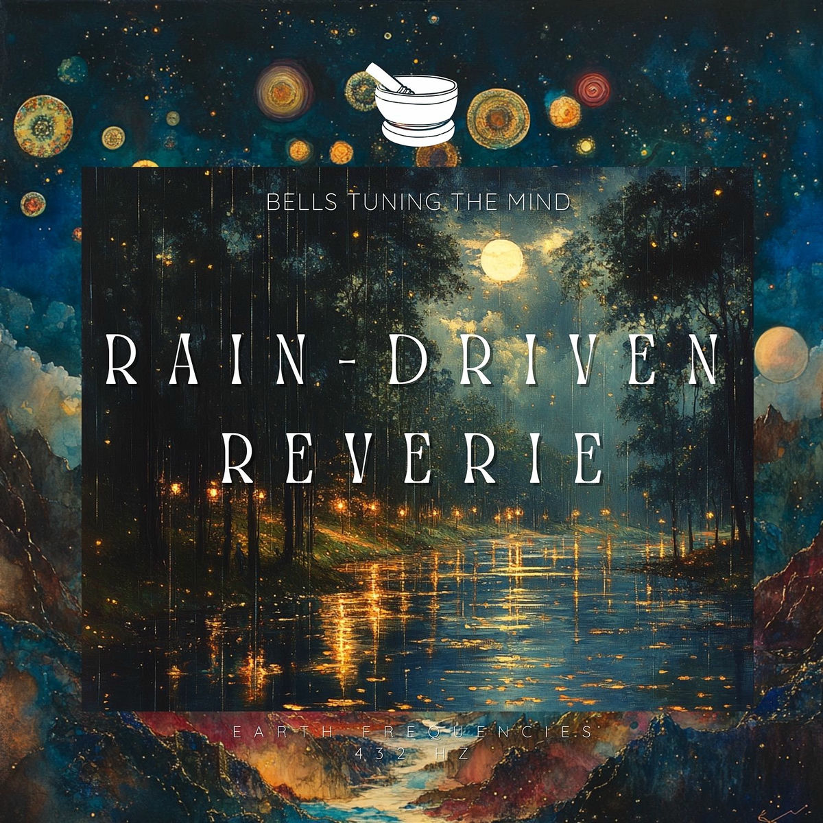 Album cover of Rain-Driven Reverie: Bells Tuning the Mind at 432 Hz