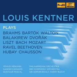 Cover of Louis Kentner plays Brahms, Bartok, Walton, Balakirew, Dvorak et al