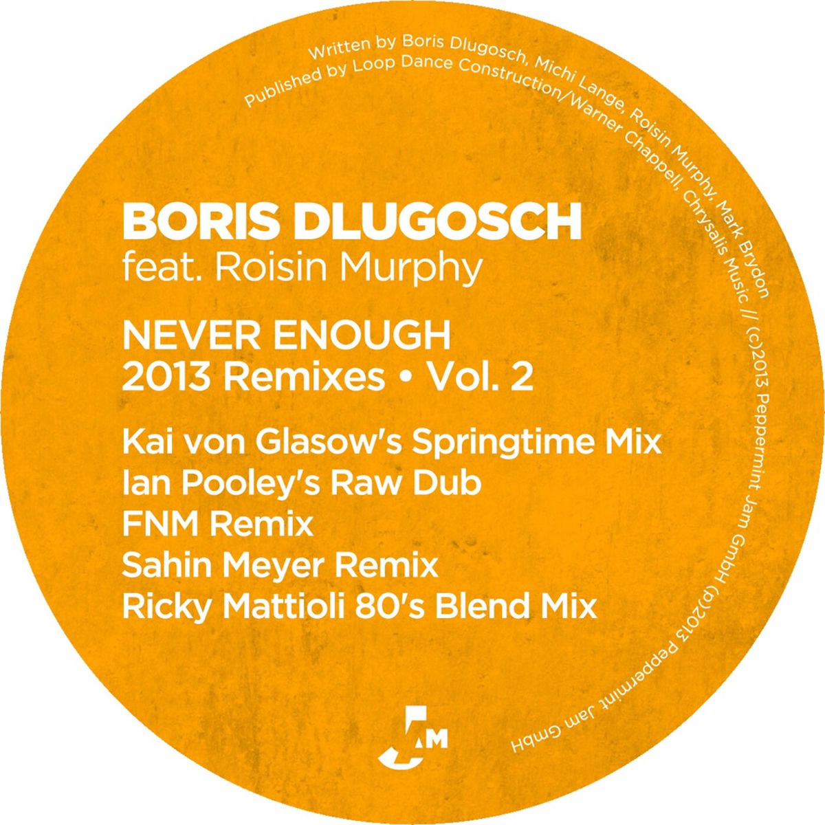 Album cover of Never Enough (2013 Remixes, Vol. 2)
