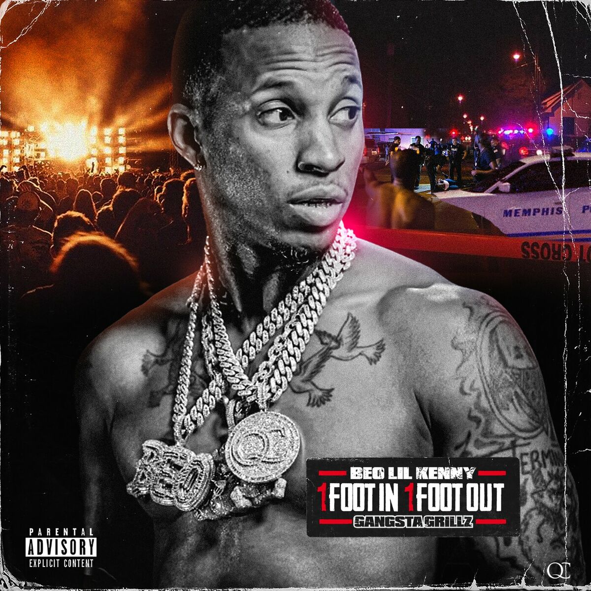 Album cover of 1 Foot In 1 Foot Out (Gangsta Grillz)