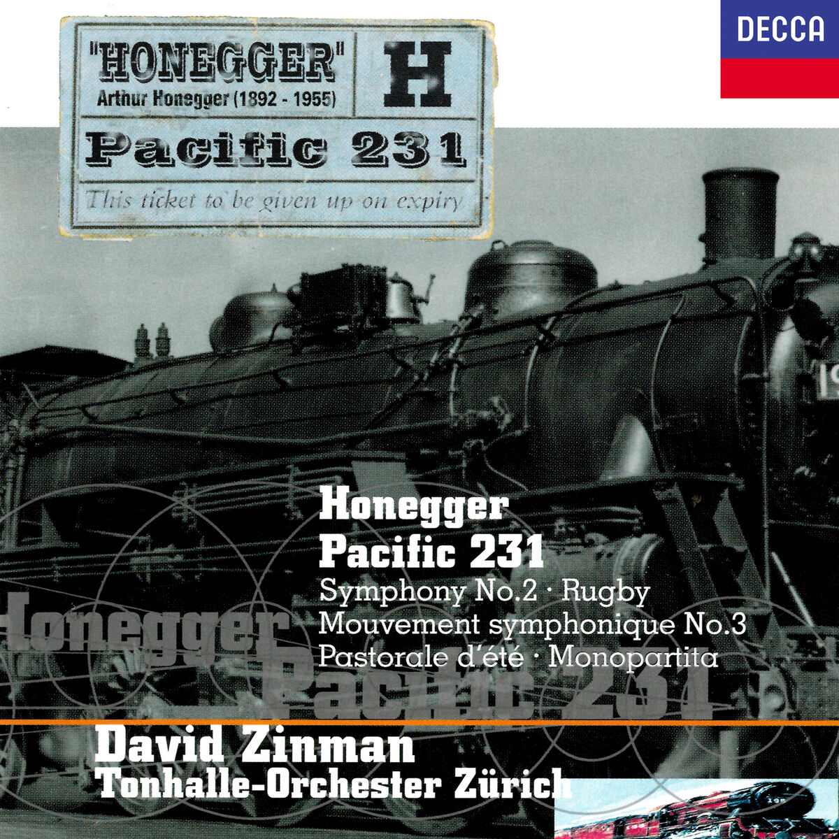Album cover of Honegger: Symphony No. 2; Pacific 231; Pastorale d'été; Rugby; Monopartita; Mouvement symphonique No. 3