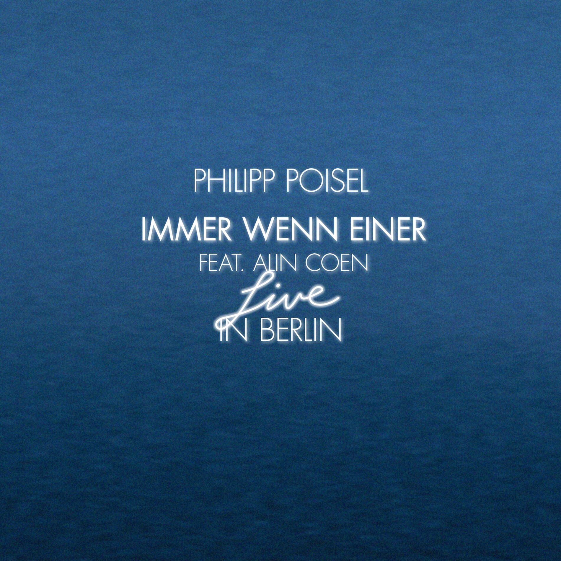 Album cover of Immer wenn einer - Live in Berlin