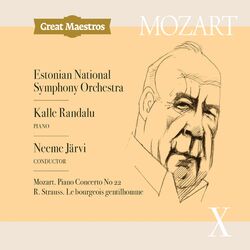 Cover of Mozart: Piano Concerto No. 22 in E-Flat Major, K. 482 - Strauss: Le bourgeois gentilhomme, Op. 60, TrV 228c (Live)