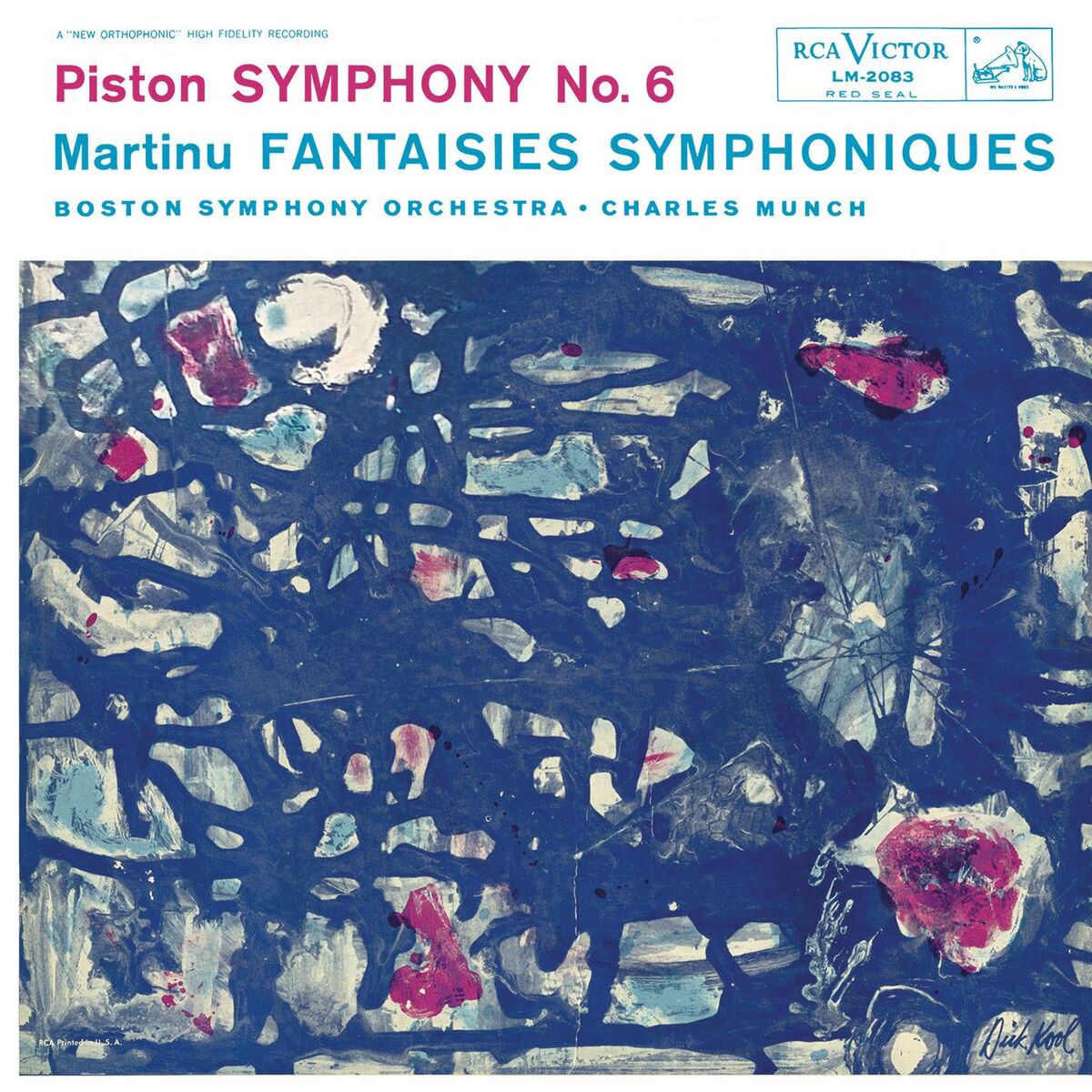 Album cover of Piston: Symphony No. 6 - Martinu: Fantasies Symphoniques