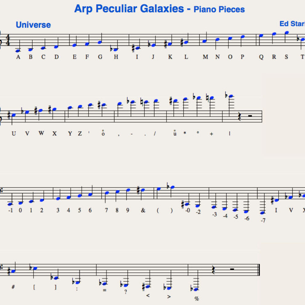 Picture of Arp Peculiar Galaxies - Piano Pieces