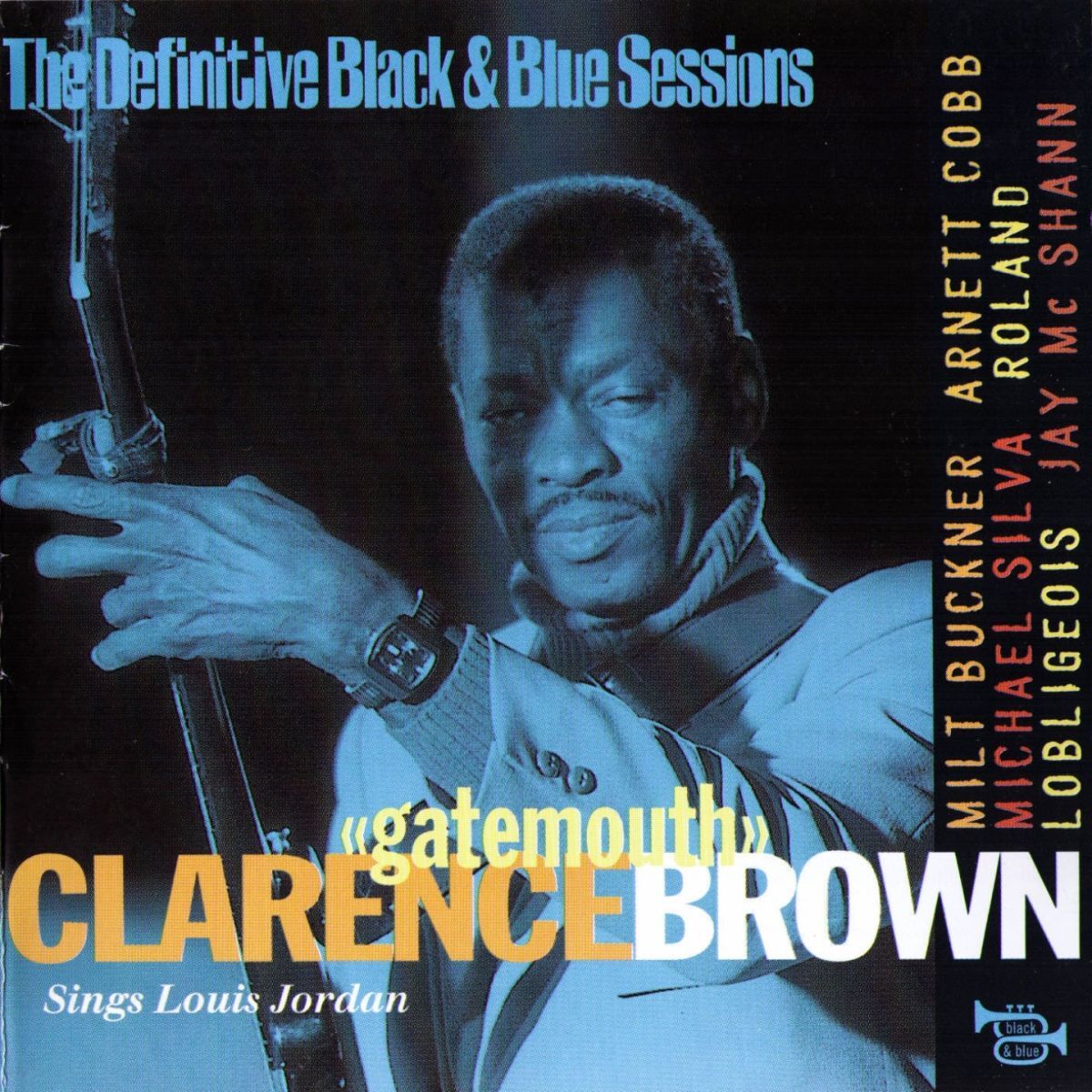 Album cover of Calrence 'Gatemouth' Brown Sings Louis Jordan (The Definitive Black & Blue Sessions)