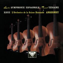 Cover of Lalo: Symphonie espagnole; Sarasate: Carmen Fantasie; Zigeunerweisen; Saint-Saëns: Havanaise; Introduction et Rondo Capriccioso (Ruggiero Ricci: Complete Decca Recordings, Vol. 6)