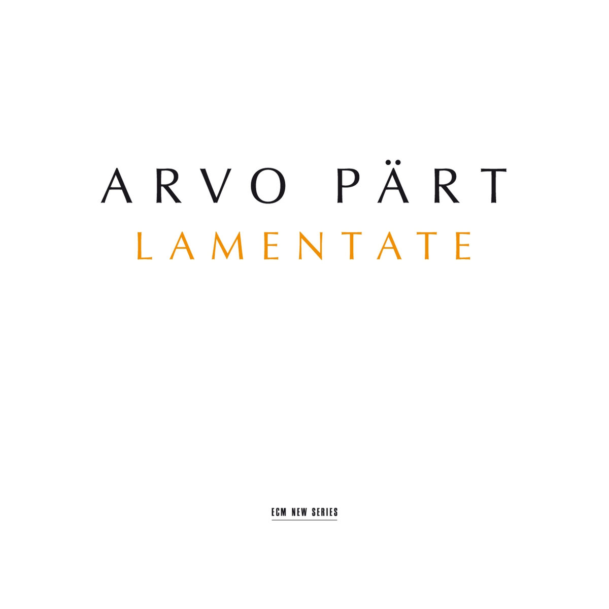 Album cover of Arvo Pärt: Lamentate