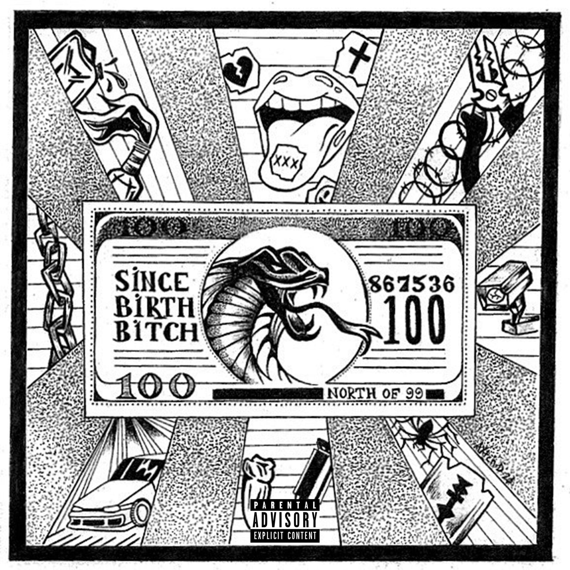 Album cover of Hunnid (feat. Mr. Esq & Evil Ebenezer)