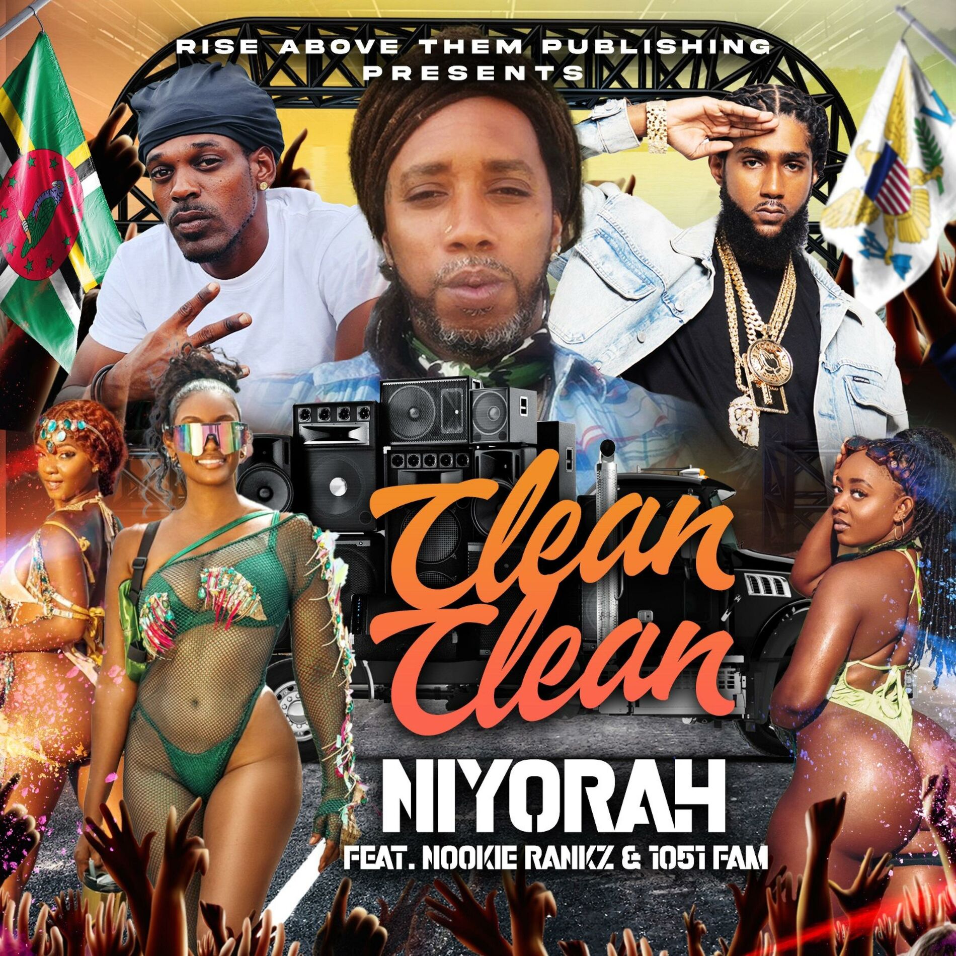 Album cover of Clean Clean (feat. Nookie Rankz & 1051 Fam) [Radio Edit]