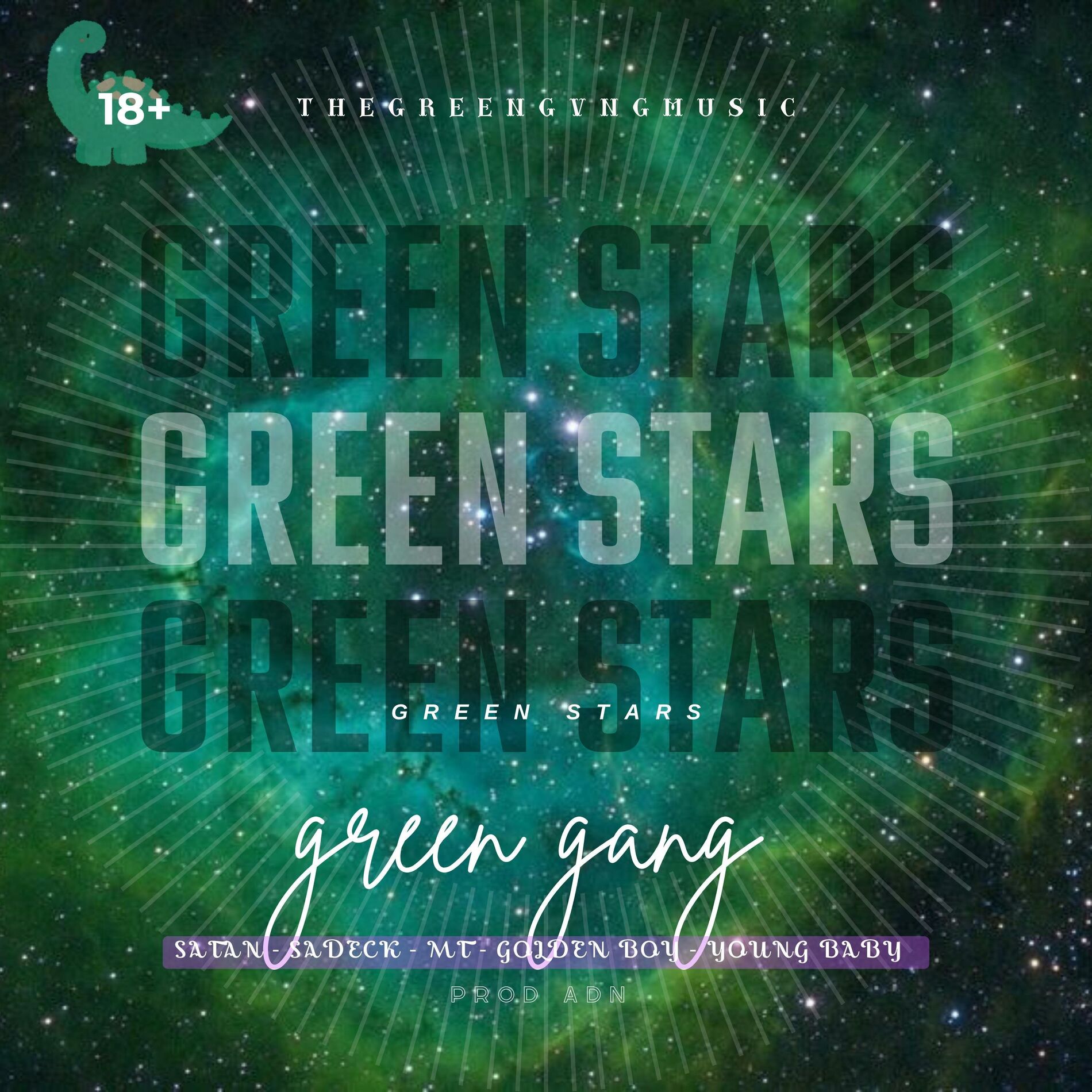 Album cover of Green Stars (feat. El Satan, Mt, Golden Boy & Young Baby)
