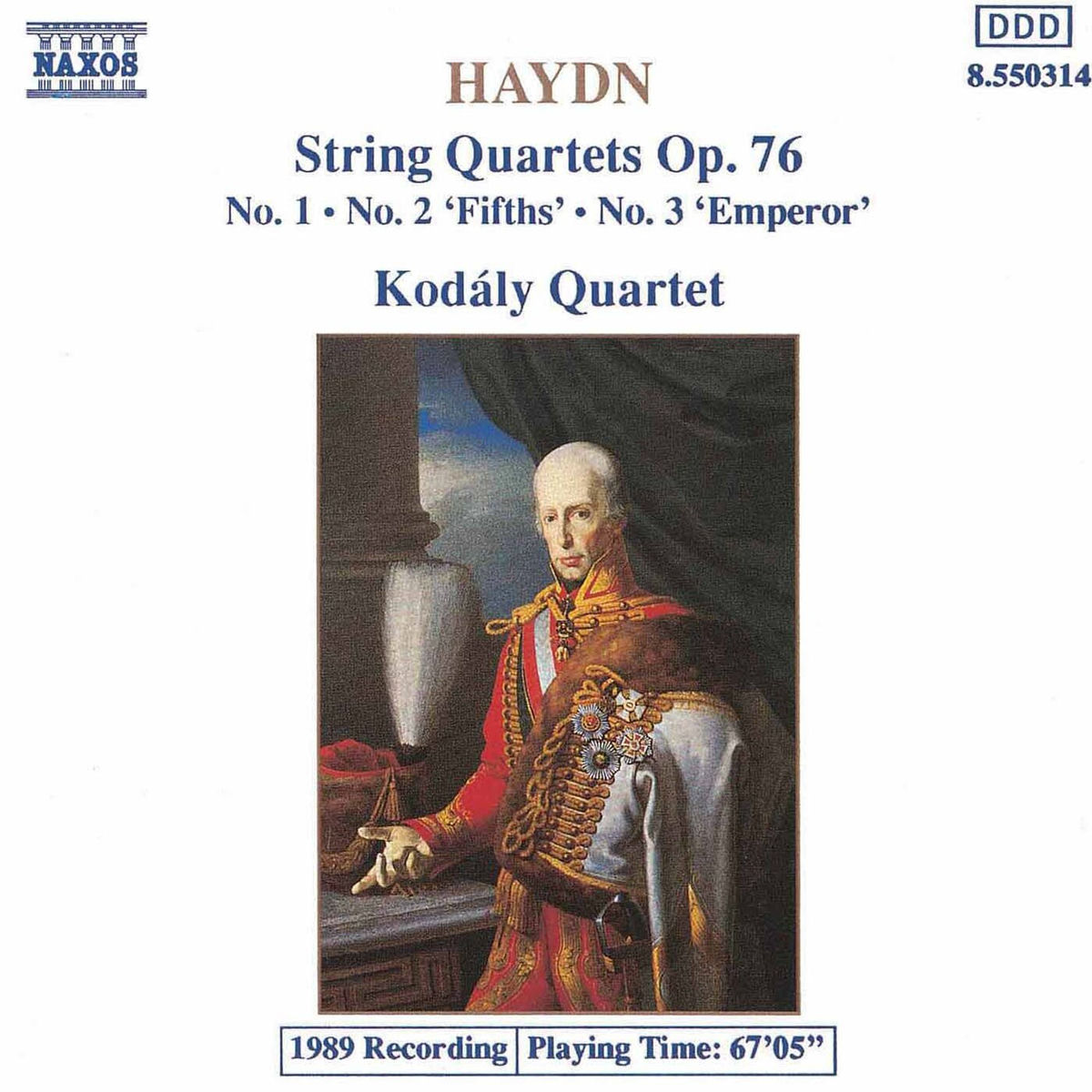Album cover of String Quartet No. 62 in C Major, Op. 76 No. 3 Hob. III:77 Emperor: I. Allegro