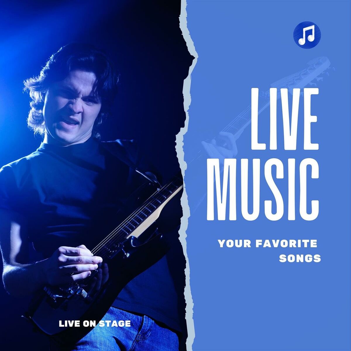 Album cover of Live Music - Your Favorite Songs - Live on Stage