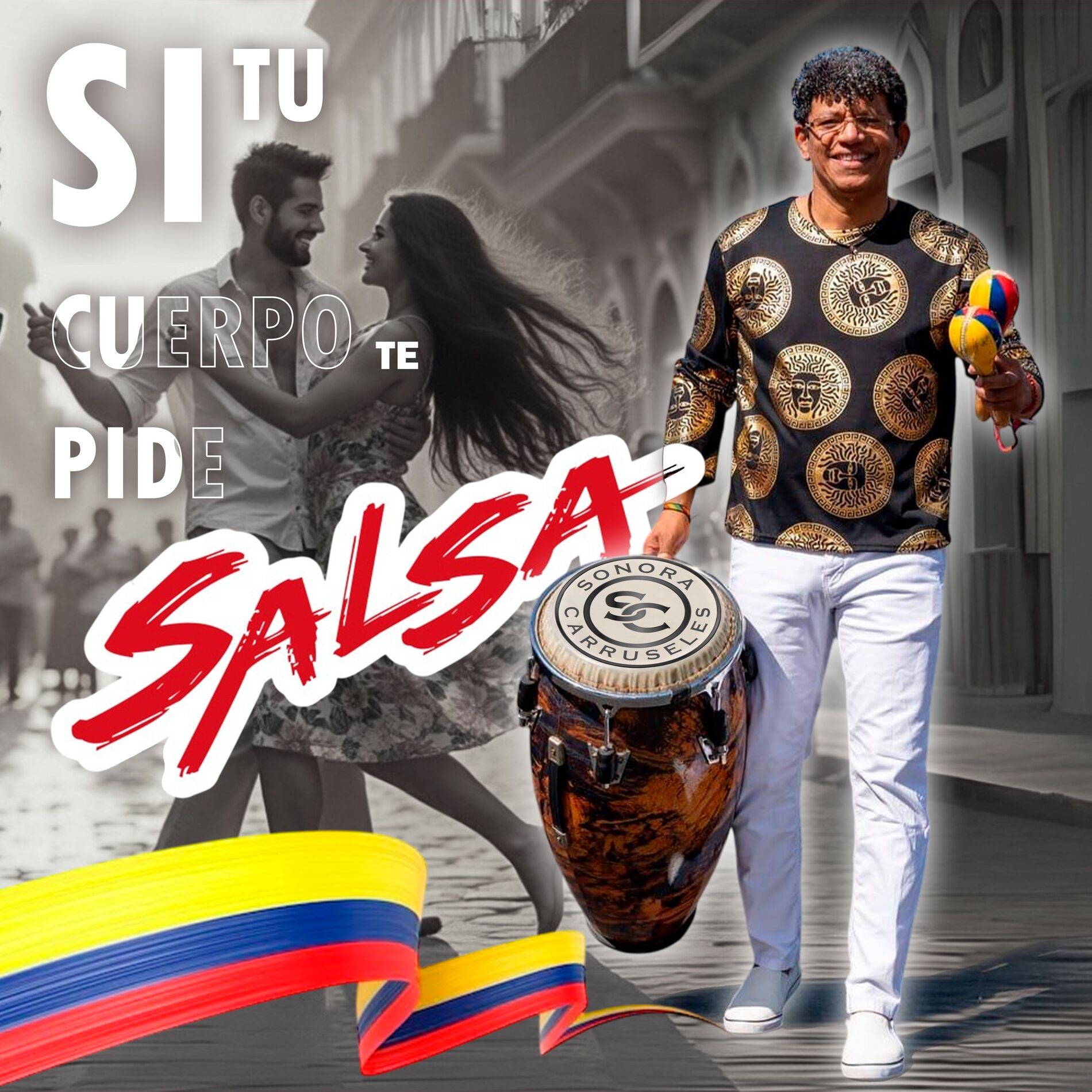 Album cover of si tu cuerpo te pide salsa